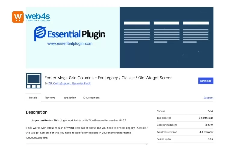 Footer Mega Grid Column